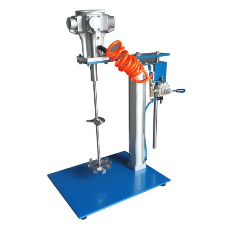 25 Gallon Automatic Lifting Pneumatic Mixer High Power Disperser For Paint Glue Coating Ink Mixing Explosion Proof Efficient