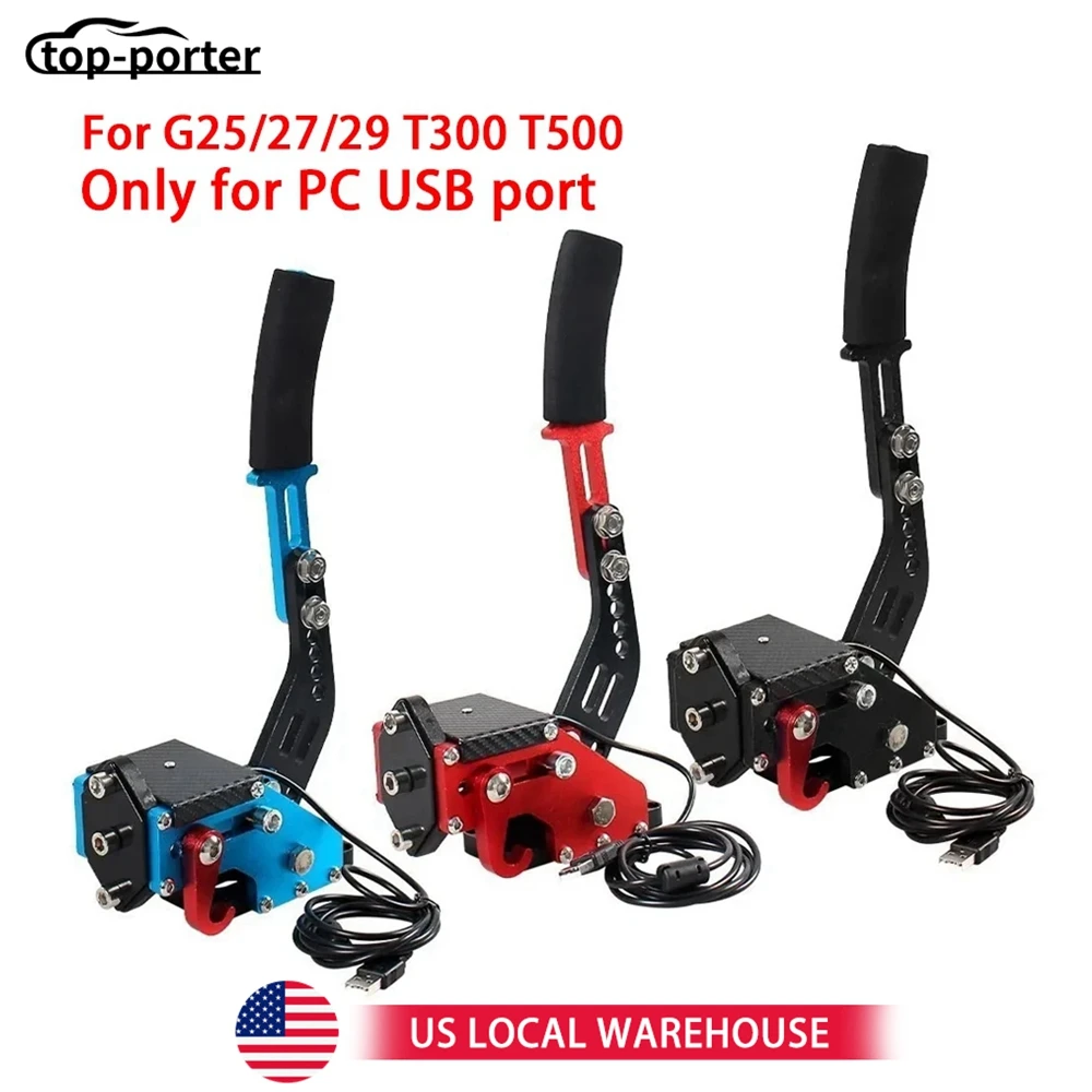 

USB Handbrake SIM Black For G25/27/29 T300 T500 PC Racing Games Fanatecosw Dirt Rally Hand Brake System Red Blue HB-1009