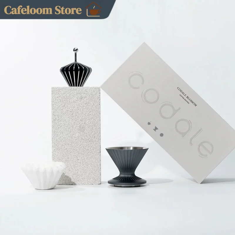 Codale Pour Over Coffee Dripper Set With Coffee Filter Paper Presser Premium Gift Kit For Home Office Coffee Lovers