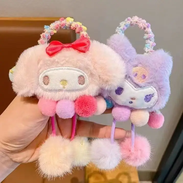 Miniso Fascia per capelli Sanrio per bambini, per ragazza, carina, rotonda, ad alta elasticità, resistente, con elastico, accessori per capelli