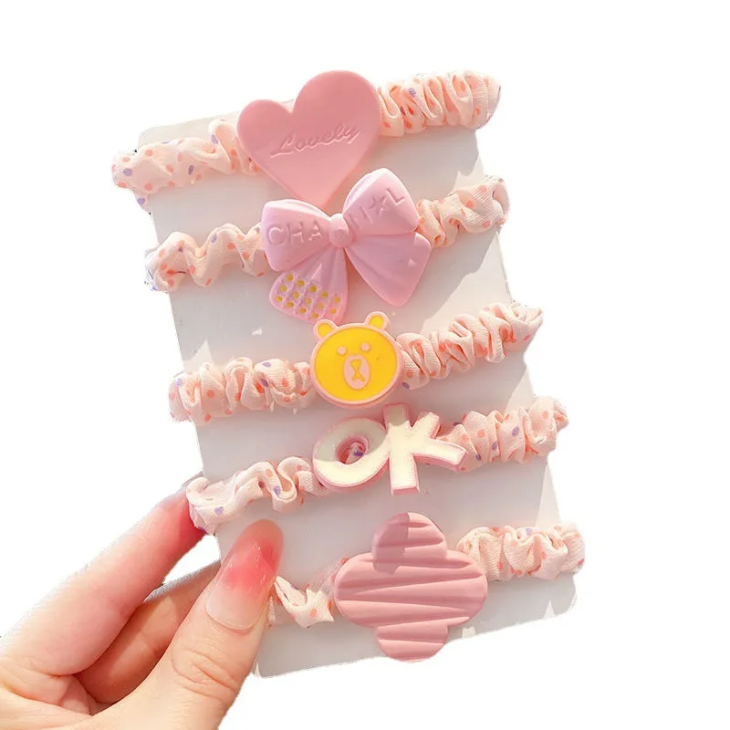 Cartoon Barrettes Children Girls Fashion Headbands Hair Accessories Hair Clips For Kid Headdress Sweet Bowknot Heart