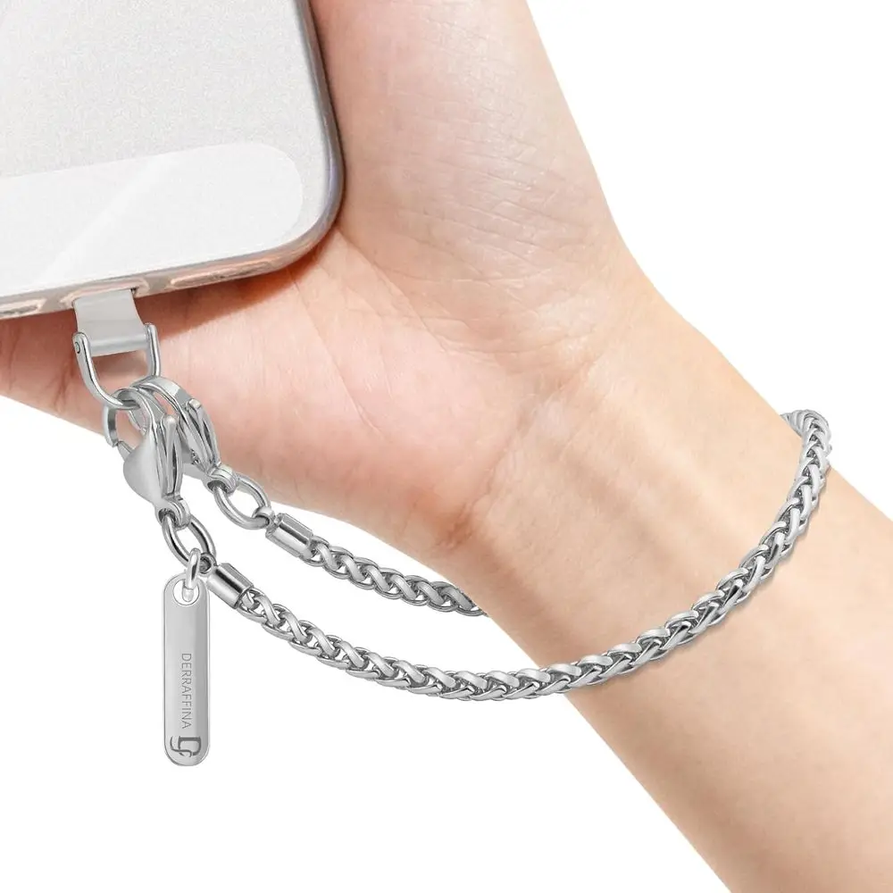 

Detachable Chain Wristlet with 1 Wrist Strap & 2 Tether Tabs for iPhone and Smart Devices