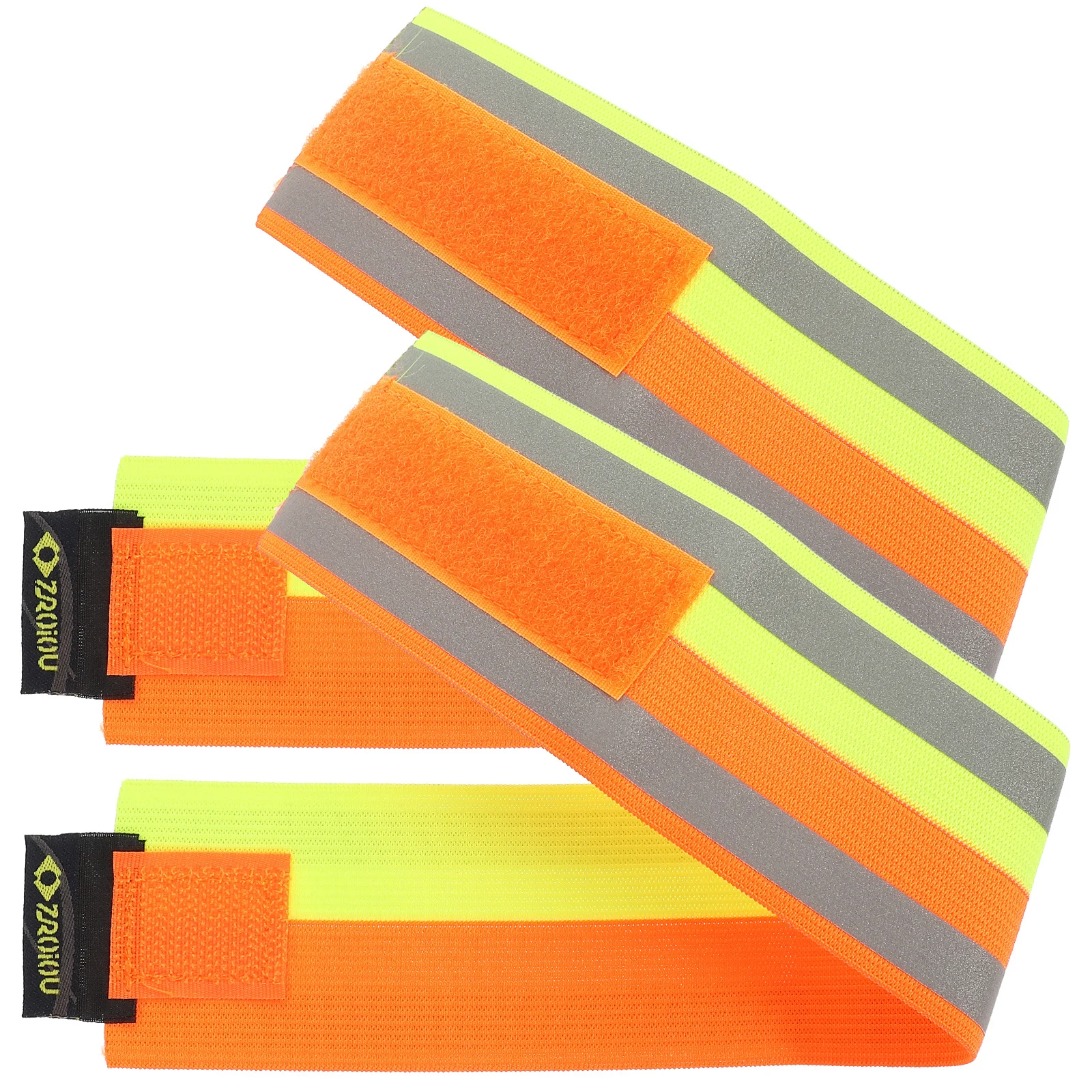 

2Pcs Reflective Safety Bands Adjustable Outdoor Gear for Running Cycling Construction Workers Night Visibility Accessories