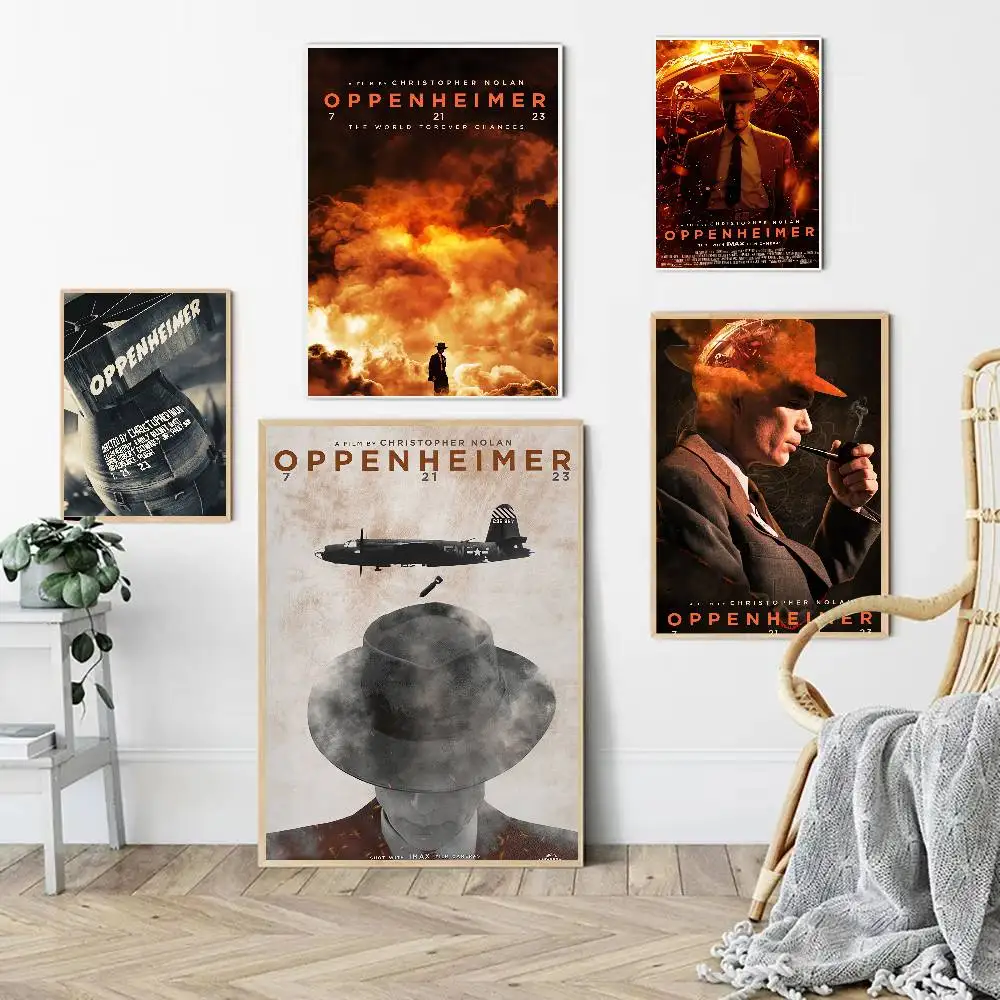 Movie Oppenheimer Aesthetic Poster Room Home Decoration Paintings Hanging Classic Birthday Gifts