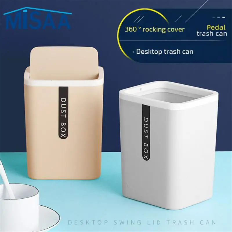 Household Mini Trash Optimizing Good Materials Rich Colors Thick Convenient Desktop Trash Can Wide Range Of Uses Durable