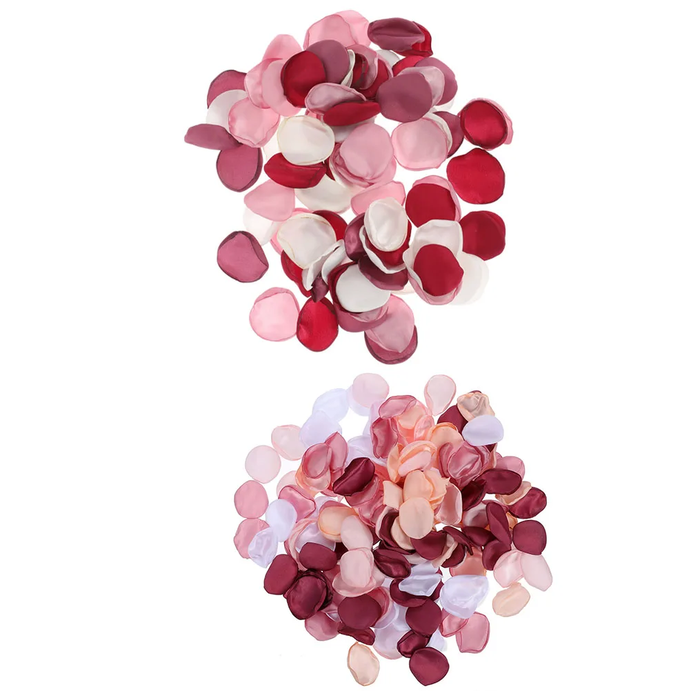 

400 Pcs Silk Rose Petals Wedding Party Decoration Artificial Flowers Smooth Touch Non Fading Burnt Edge petals