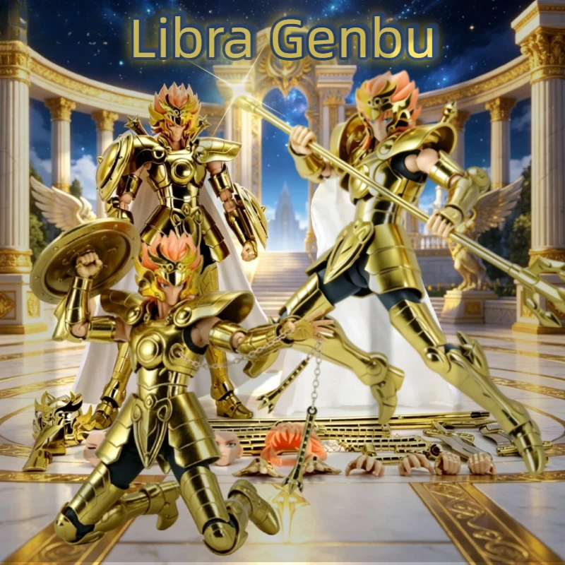 

[In Stock] Shinetime ST Saint Seiya Myth Cloth EX LC Libra Gold Saint Genbu Ω Ver Action Figure Knight of The Zodiac Gift Toy