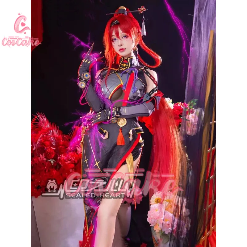 

Wuthering Waves Yinlin Game Suit Elegant Cheongsam Dress Uniform Cosplay Costume Halloween Party Role Play Outfit Women