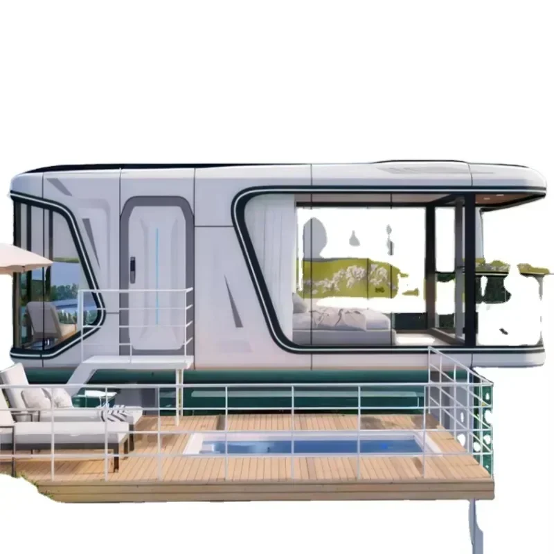 Multi Functional Prefab Detachable Container House Apple Capsule House Office Hotel Tiny Cabin House