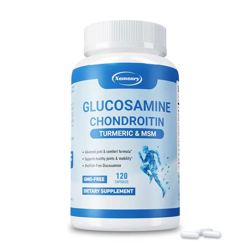 Glucosamine Chondroitin Turmeric & MSM - Supports Joint, Bone, and Cartilage Health, Maintaining Joint Mobility and Comfort