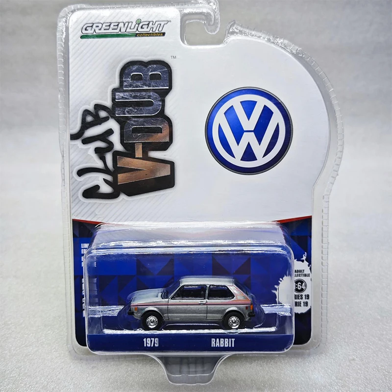 Greenlight 1:64 Club Vee-Dub 1979 Rabbit Varnish Series Alloy Die Casting Model Collect Ornaments