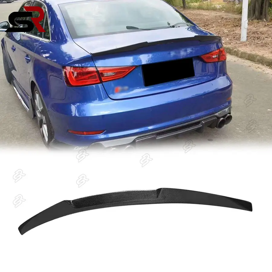 

Suitable for Audi A3 S3 M4 high-quality carbon fiber car accessories, trunk rear lip spoiler, tail wing body kit