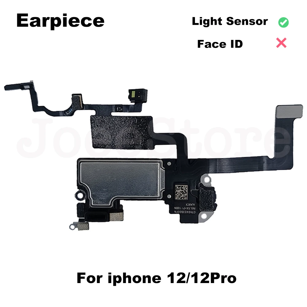 JoeeStore Top Front Earpiece Flex Cable For iPhone 11 12 Pro Max X XS XR Proximity Sensor Original Earphone Speaker Assembly