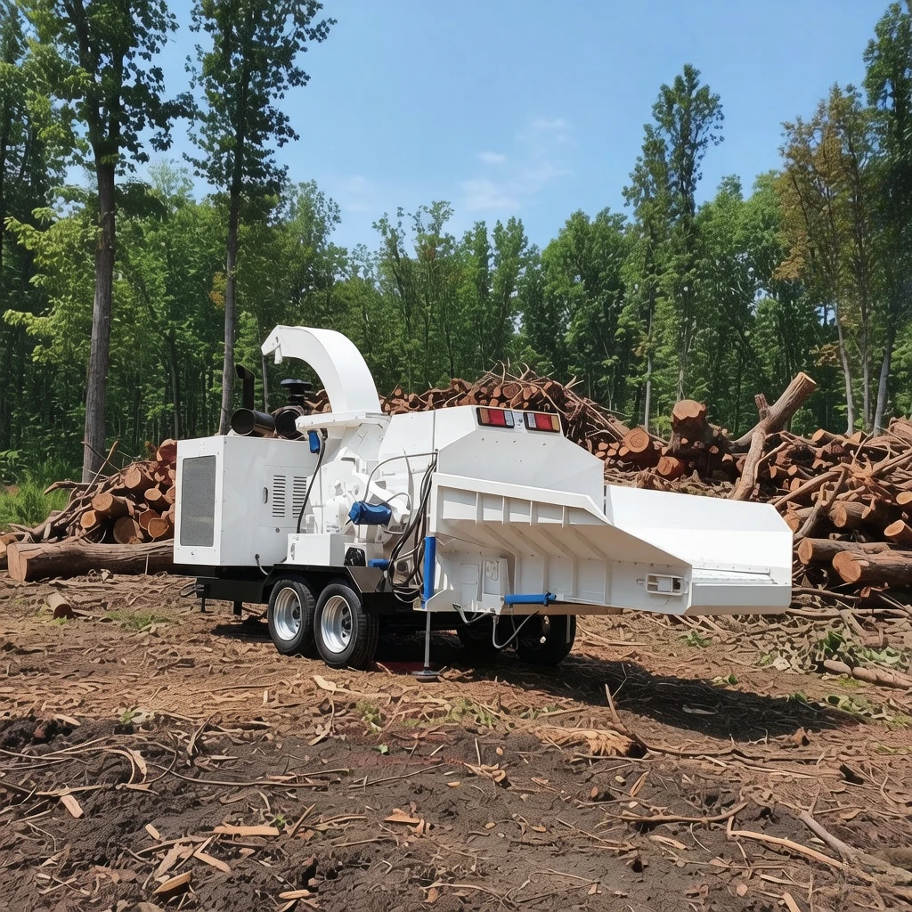 Wholesale Farm Mill Wood Chippe Machine Heavy Duty Mobile Wood Crusher Machine for Sawdust Large Capacity Wood Chips Crusher
