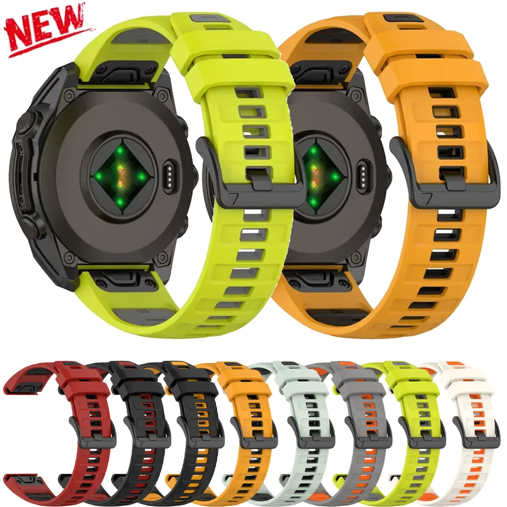 �y�Z�[�����zGarmin Fenix 8/7/6 Tactix8�AForerunner 965/970�AQuatix 8�Ή� �����N�C�b�N�t�B�b�g 26mm 22mm 20mm �V���R���X�g���b�v �X�|�[�c�u���X���b�g