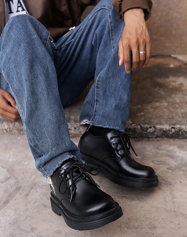 Newly launched best selling Business Casual shoes Low heels Durable Waterproof Increase by 7 centimeters Mens heightening shoes