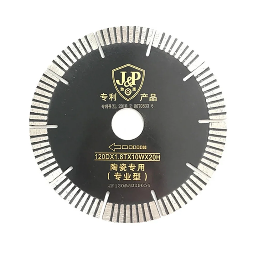 10Pcs Diameter 120MM T Groove Diamond Saw Blades Sharp Corrugated Cutting Disc for WanDeLi Tile Cutting Machine Aperture 20MM