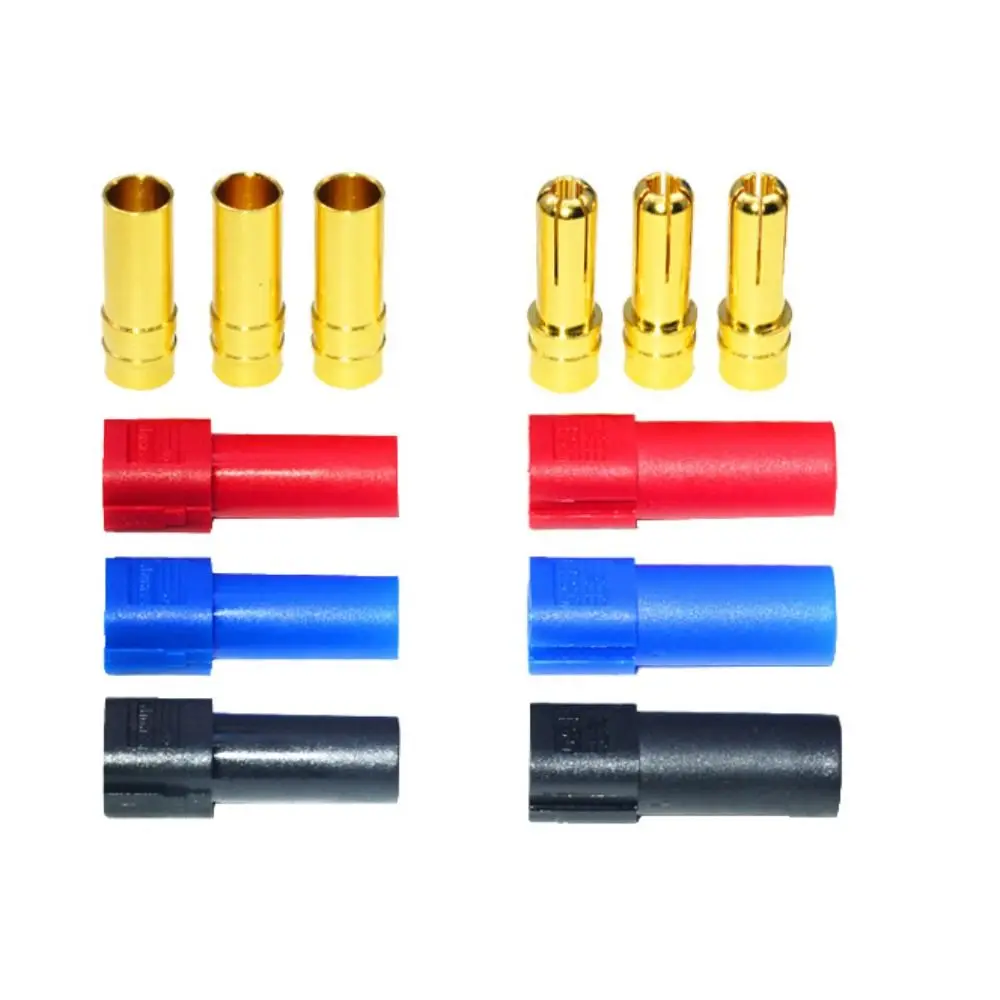 3 Pair High Rated Amps Plug with Sheath Banana Bullet Plug For RC LiPo Battery XT150 Connector Interface Connector Adapter