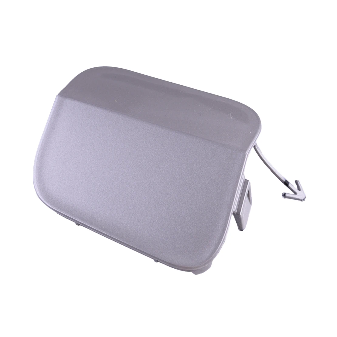 1 زوج الفضة المصد الأمامي سحب هوك ثقب يغطي قبعات البلاستيك صالح لتويوتا هايلاندر 2020 2021 2022 2023 #3