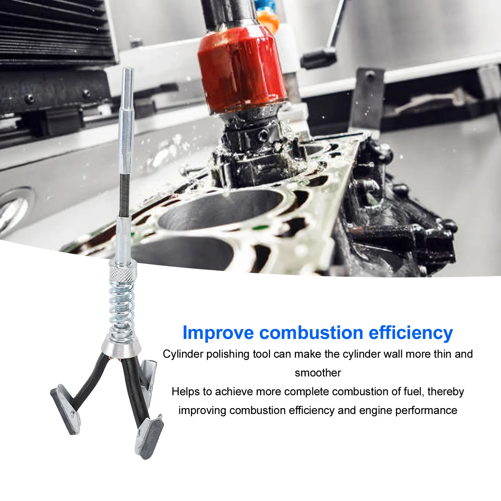 Ferramenta de afiação de cilindro, deglazer ajustável, faixa de 1-2,5 polegadas, grão 220, 1-1/8 polegadas, ferramenta elétrica de afiação de cilindro de motor de 3 pedras