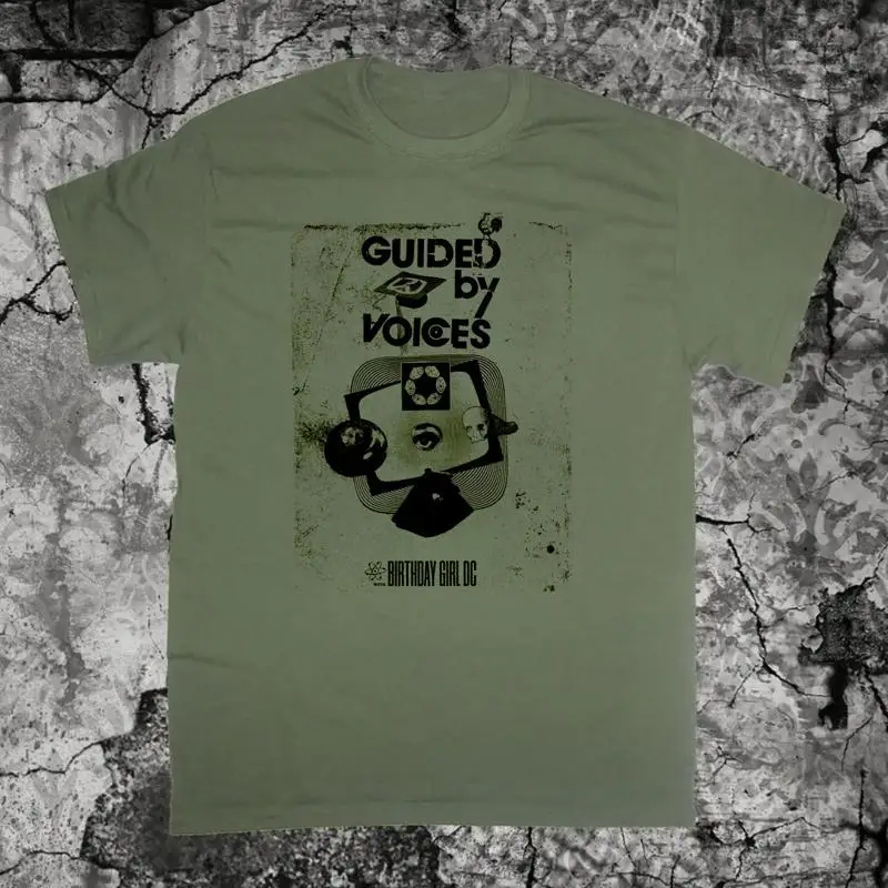 Guided By Voices Band Tour 2024 T Shirt Military Green MC297
