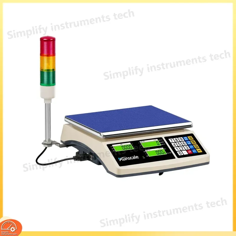 Three Color Alarm Industrial Desktop Weighing Scale with Calculation Function Precision Digital Weight Scale for Laboratory