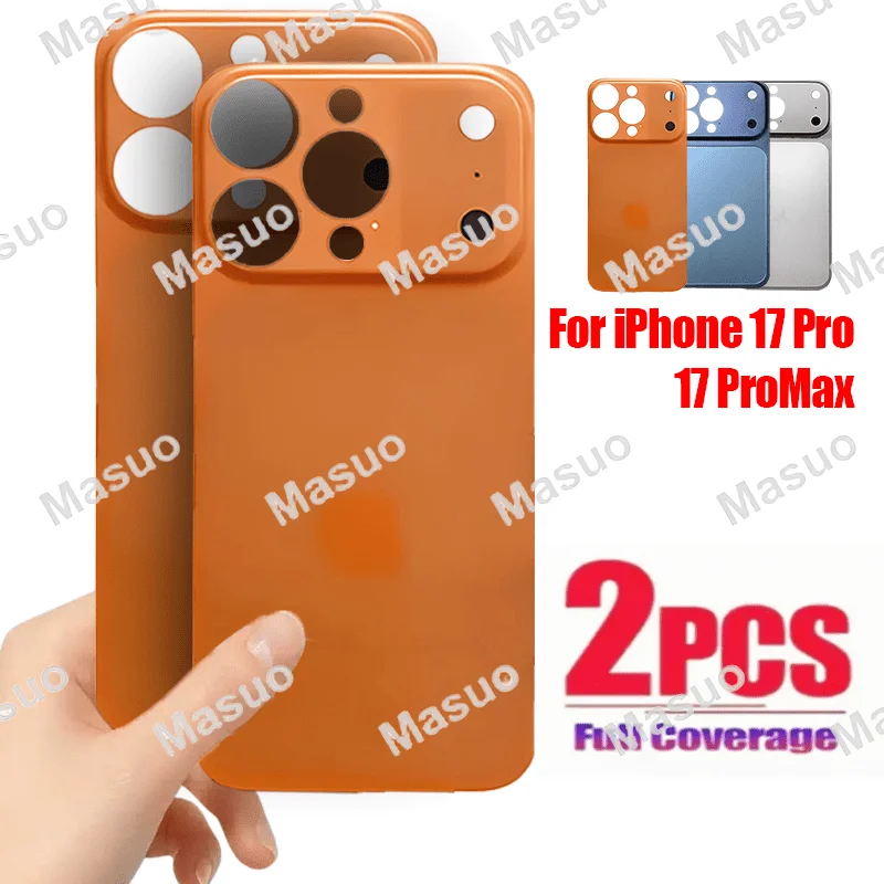 

2pcs for iPhone 17 Pro/ Pro Max Instantly Transform Into a Film Sticker - Full Coverage, Fingerprint-Resistant, Scratch-Proof
