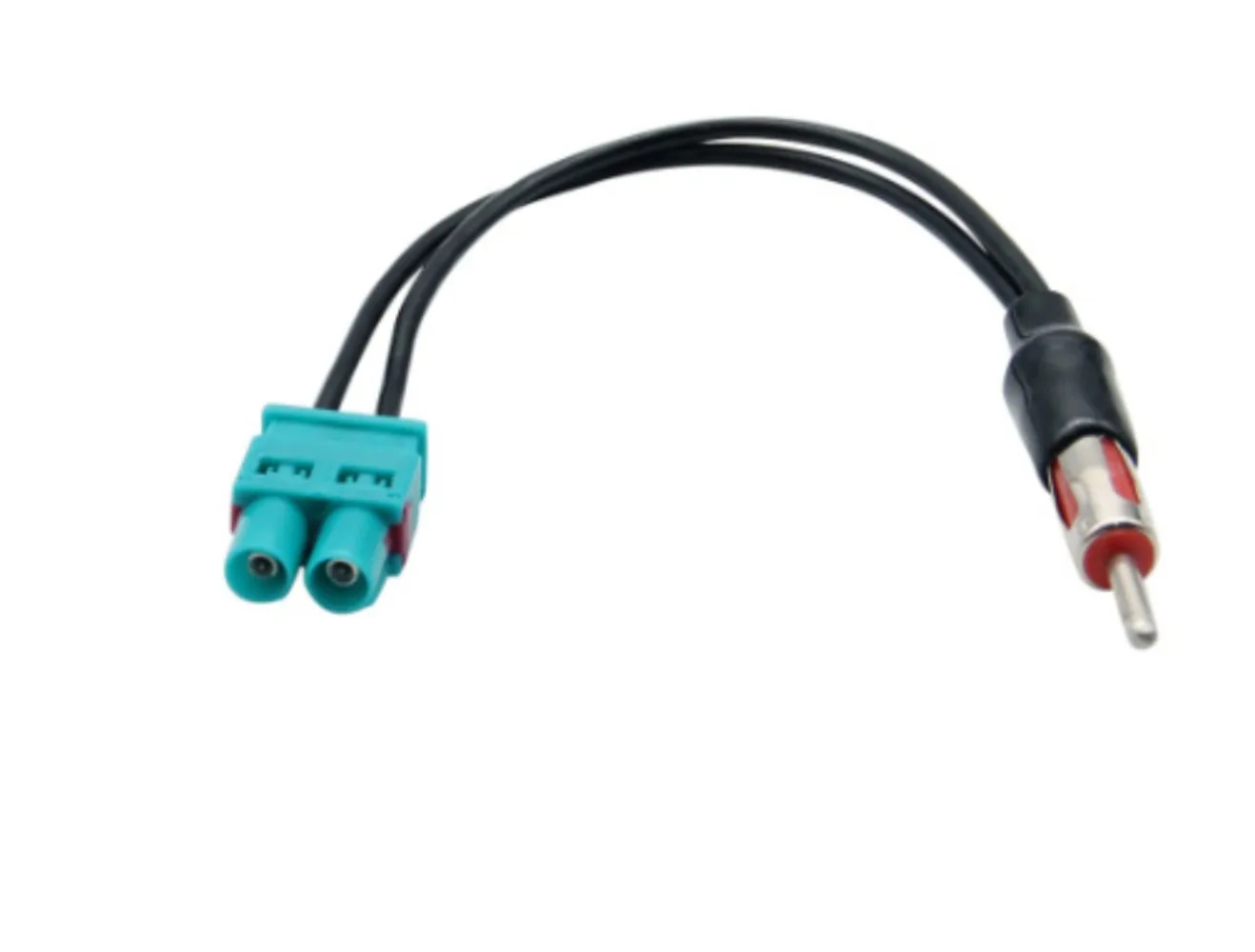 Dual Head FA AM Radio Antenna Adapter Universal Low-profile Lantern Type For VW Audi Peugeot Car Stereo
