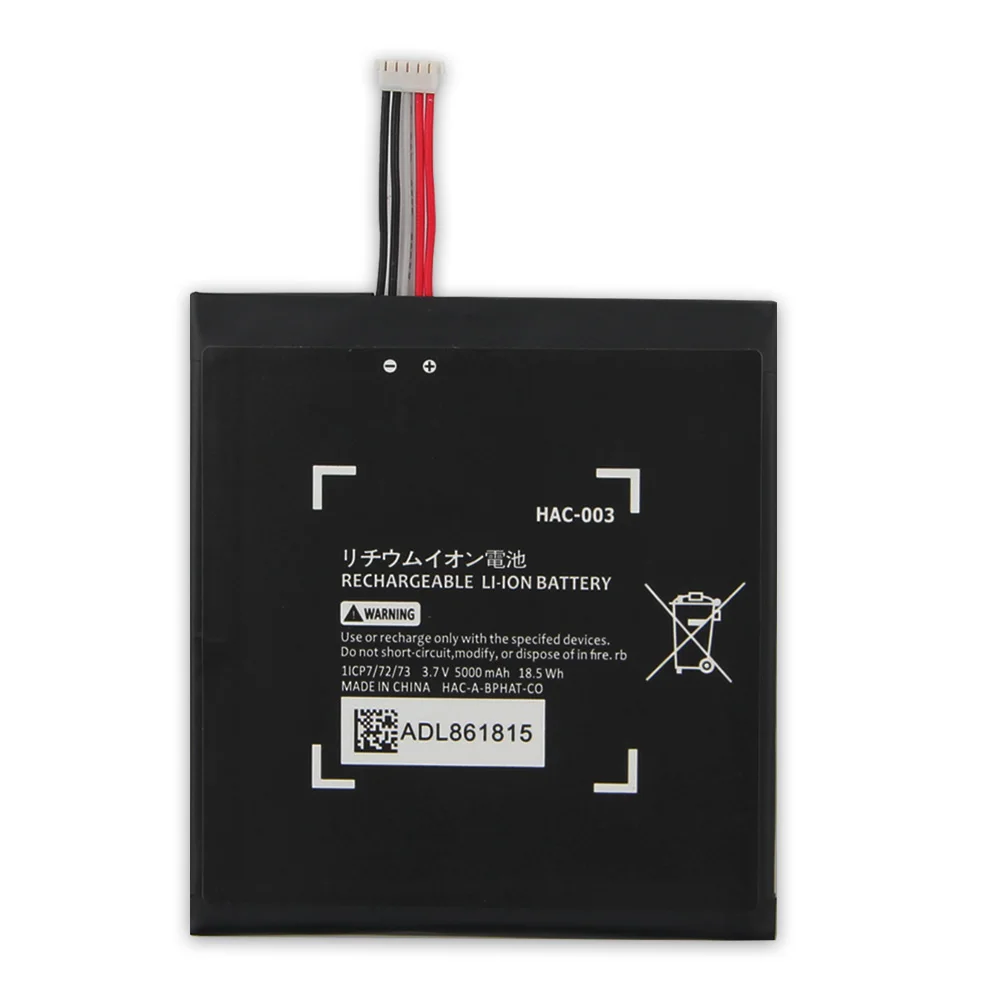 Replacement Battery HAC-003 HAC-006 For Nintendo Switch 2017 Game Console Internal Upgrade Battery 5000mAh Rechargable Batteries