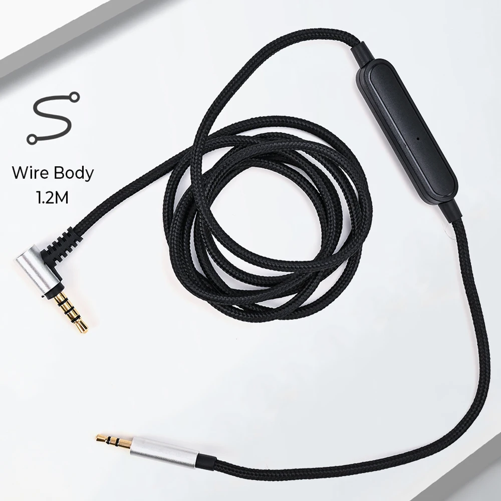 Audio Cable Control Headphone Cable For Bose Qc25 Qc35 Qc45 Y40 Y50 Oe2 Aux 3.5mm To 2.5mm Headphone Cable