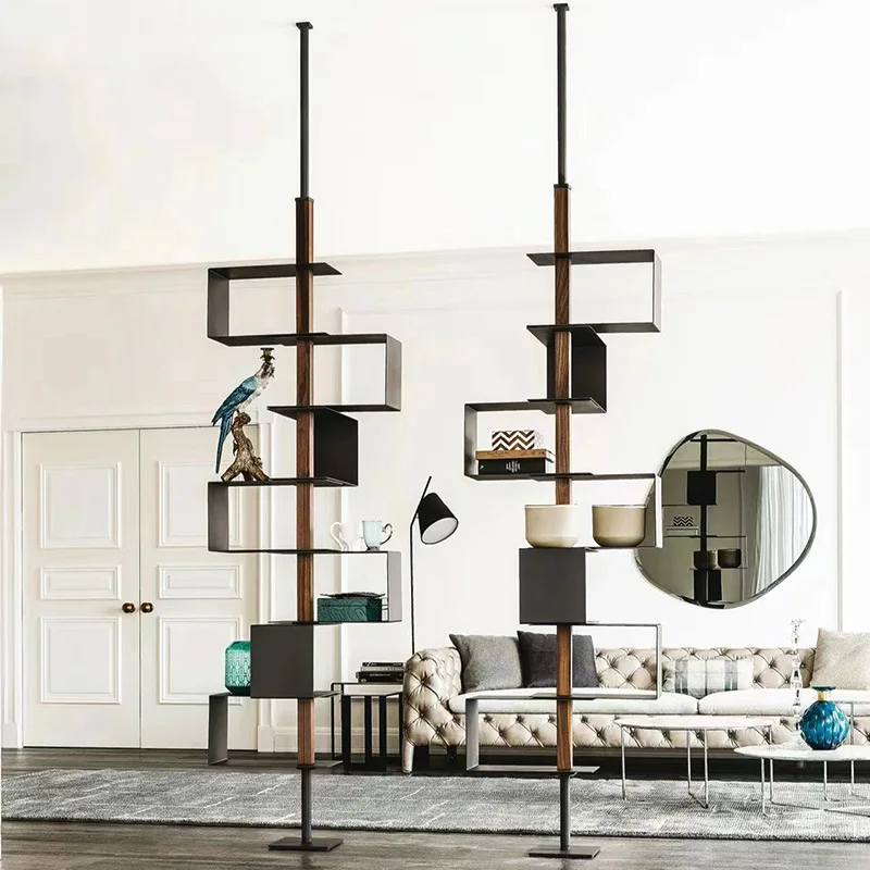For Simple shelves, minimalist rotating bookshelves, modern storage Italian wine racks