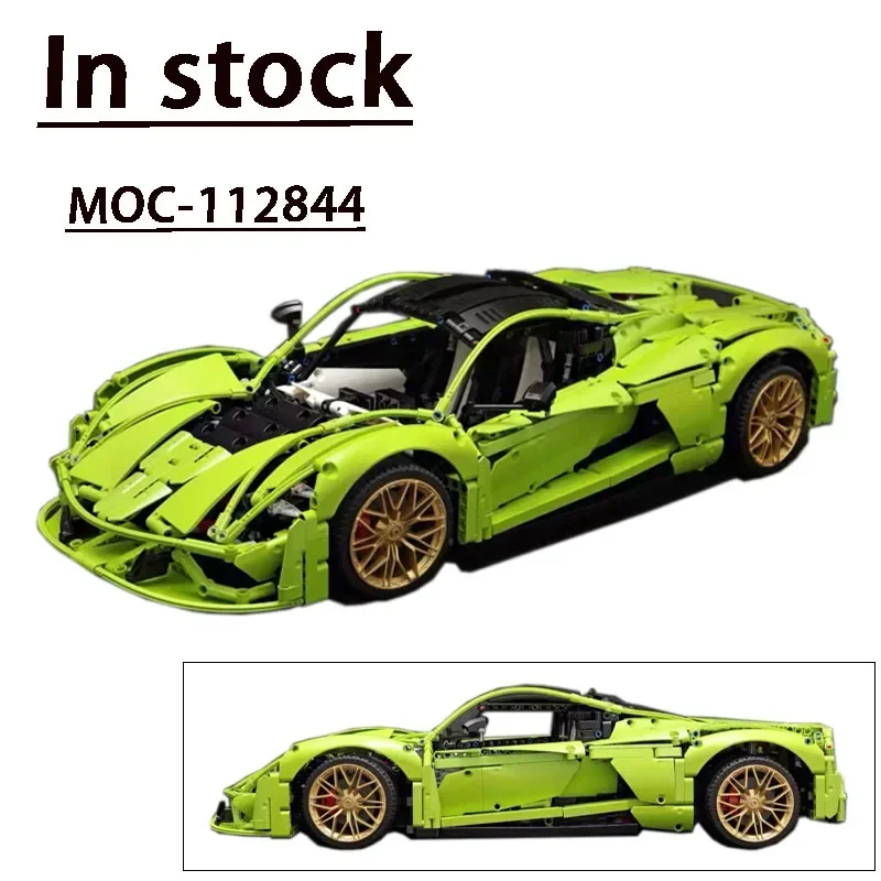 

MOC-112844 Green New F5Supercar Assembly Building Blocks 8:1 Model HighDifficulty Splicing 2000+ PartsChildren'sBirthday ToyGift