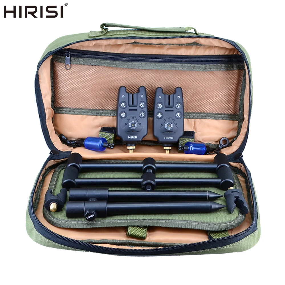 

Hirisi Carp Fishing Tackle Set Fishing Bite Alarm and Fishing Swinger Rod Pod Support Bank Stick Fishing Accessories