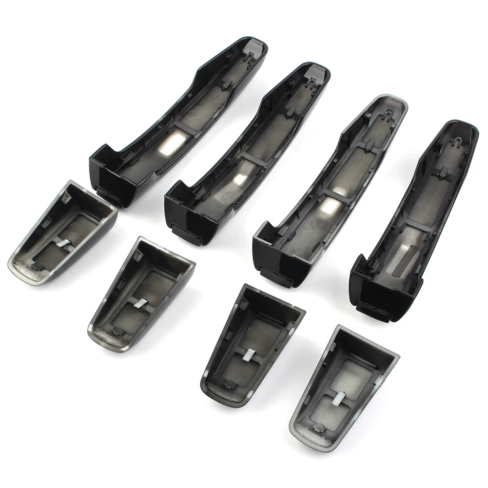 8Pcs Car Outside Door Handle Cover Trim Replacement For Land Rover Range Rover Vogue Evoque Sport Discovery 5 ABS Plastic