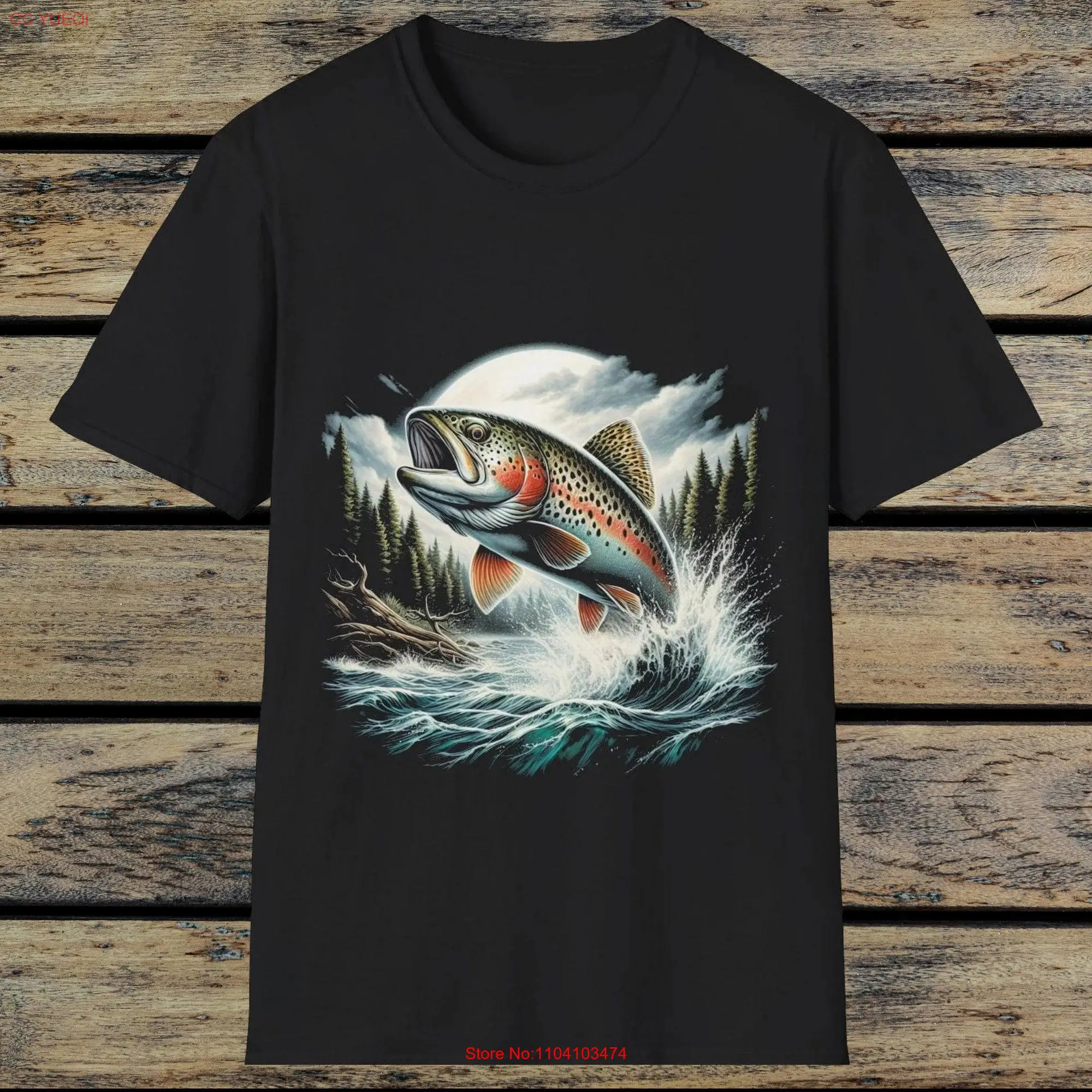 arco-iris-voar-pesca-arte-camiseta-mangas-longas-ou-curtas-truta-camiseta