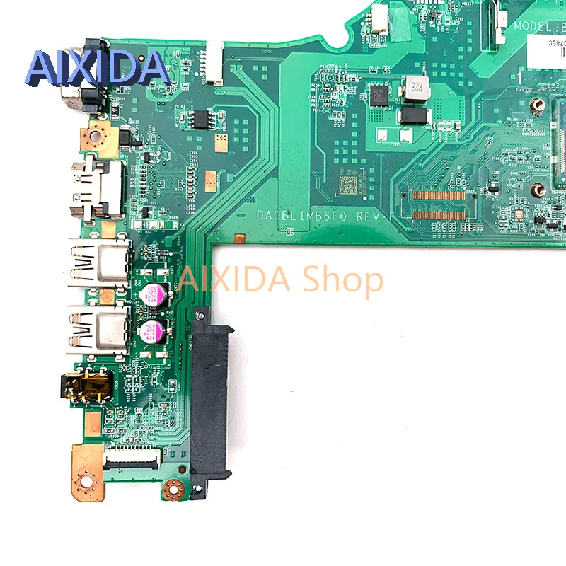 AIXIDA A000296890 DA0BLIMB6F0 For TOSHBA Satellite L55T-B L55-B L55T laptop motherboard DDR3 i5-4210U CPU main board