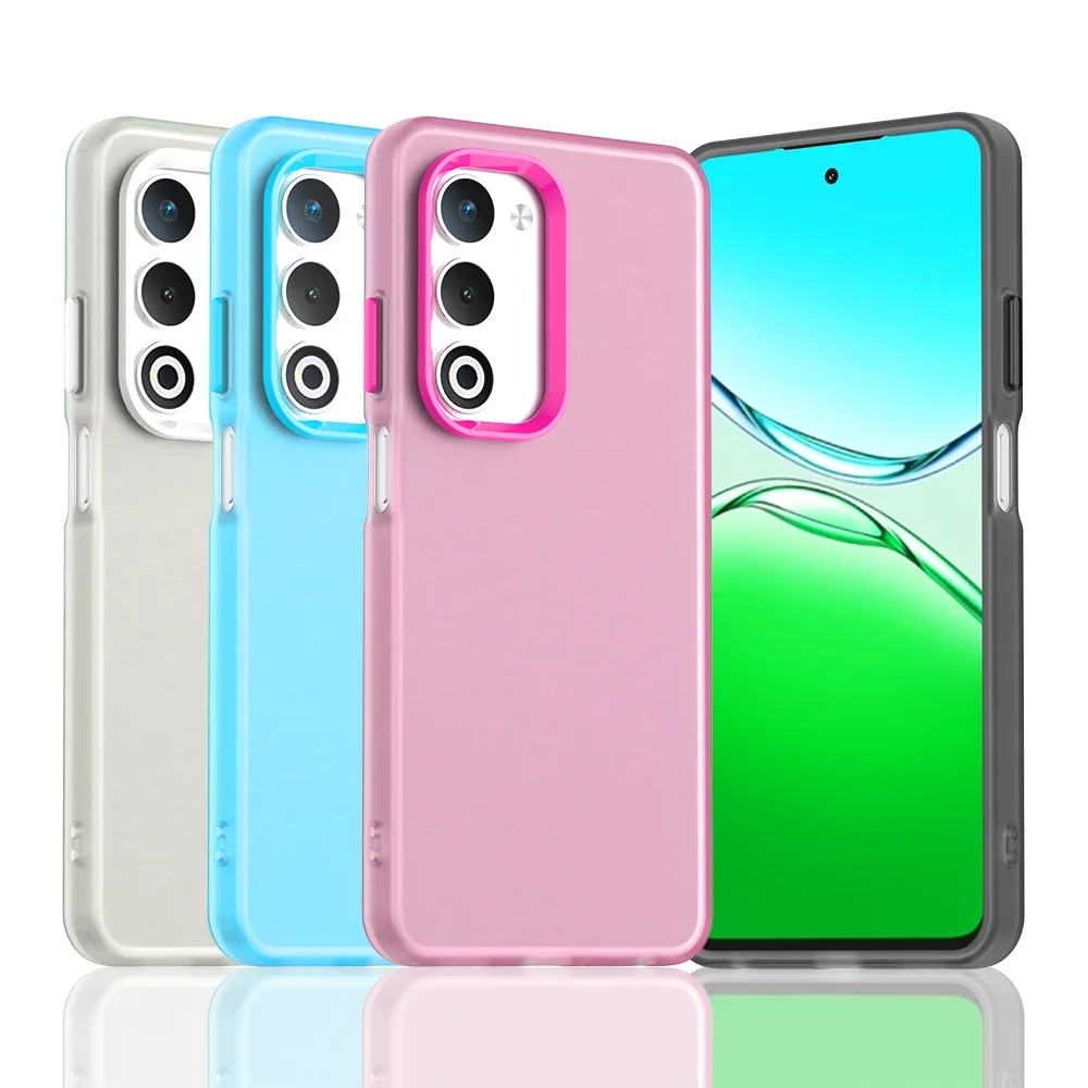 Funda esmerilada para OPPO A5m, Funda OPPO A5m, Funda mate translúcida, PC, Color caramelo, Parachoques trasero para teléfono OPPO A5m