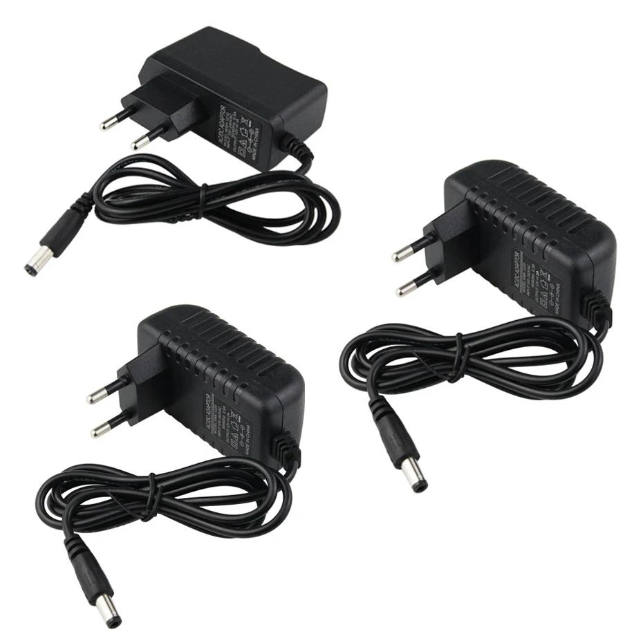 DC 12V 24V Converter Power Adapter 5.5*2.5-2.1mm 1A 2A 3A 5A 6A 8A 10A Power Supply EU US UK AU Plug For LED Strip Light