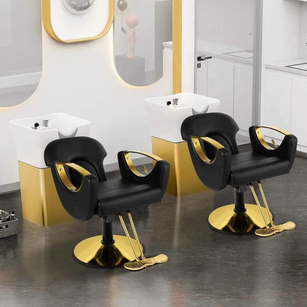 كرسي مصفف شعر هيدروليكي احترافي قابل للتعديل الارتفاع مع شامبو متعدد الوظائف وقدرات الوشم #5