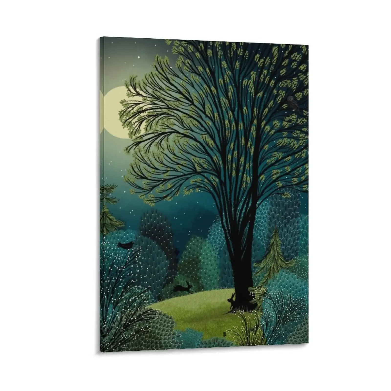 Nightlife Canvas Painting aesthetic room decor Wall decoration frame home decor