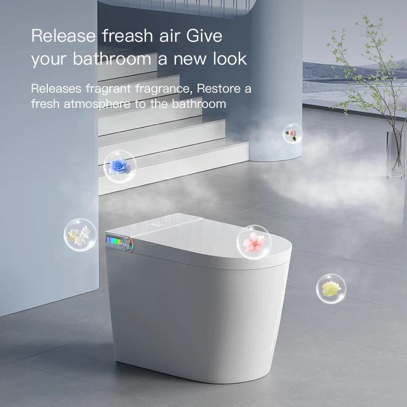 New Design Ceramic  Intelligent WC Sanitary Ware Automatic Bathroom Smart Toilet Bidet