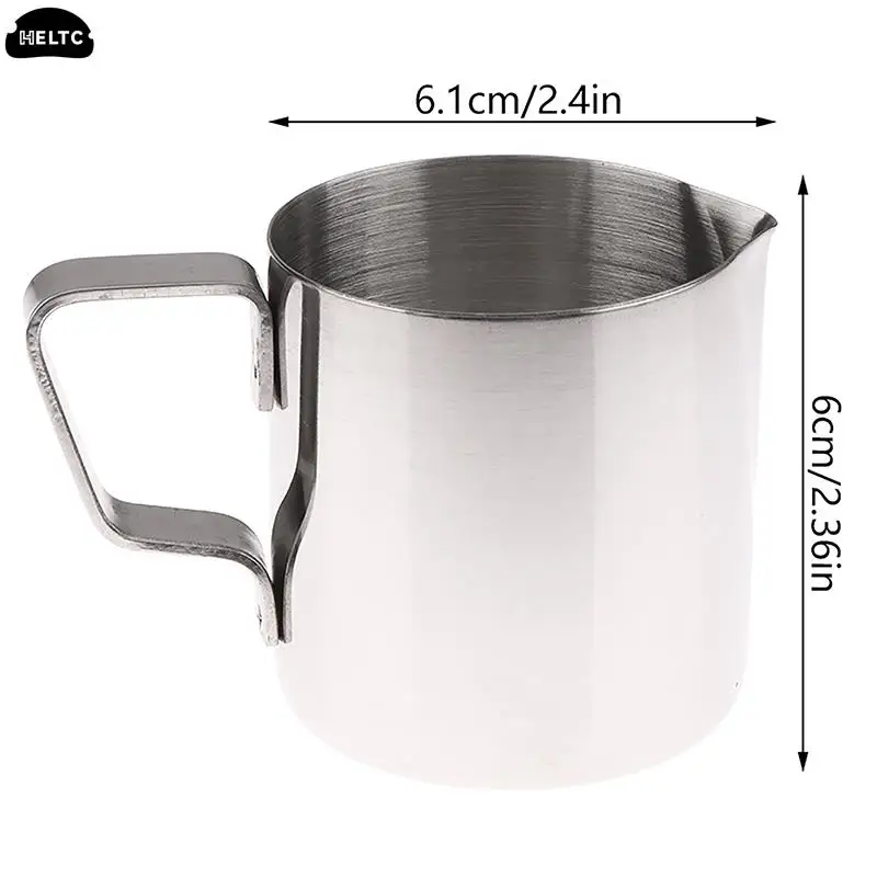 1PC 150ML 304 Stainless Steel Kitchen Coffee Pitcher Pull Flower Frothing Milk Frothing Pitcher Barista Craft Cream Frothing Jug - Image 6