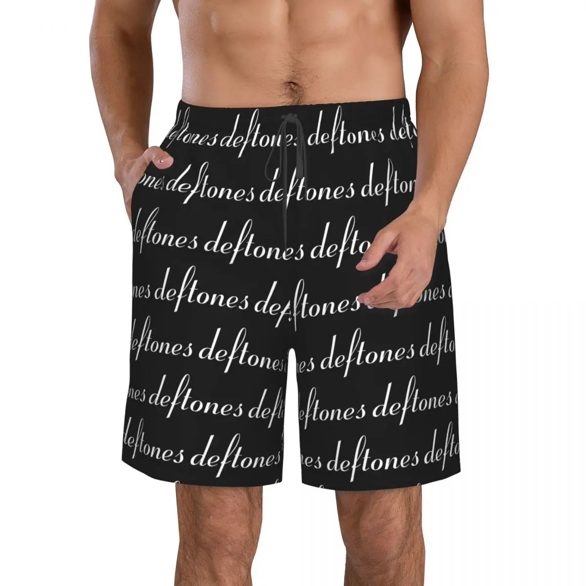 

Metal Punk Rock Deftones Trunks Beach Board Shorts Casual Quick Dry Swim Summer Men Pants