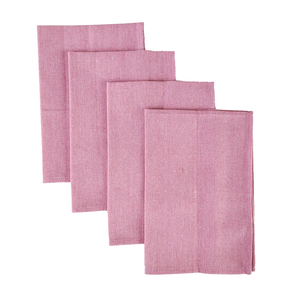 Dinner Cloth Napkins 30x45cm Set of 4 Pack Cotton Blend Linen Fabric Everyday Use Home Kitchen Table Mat Wedding Cocktail Party