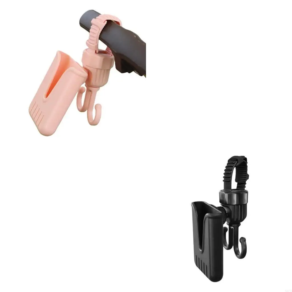 

Rotating Strollers Attachment Double Hook Rack for Holding Bags And Smartphones