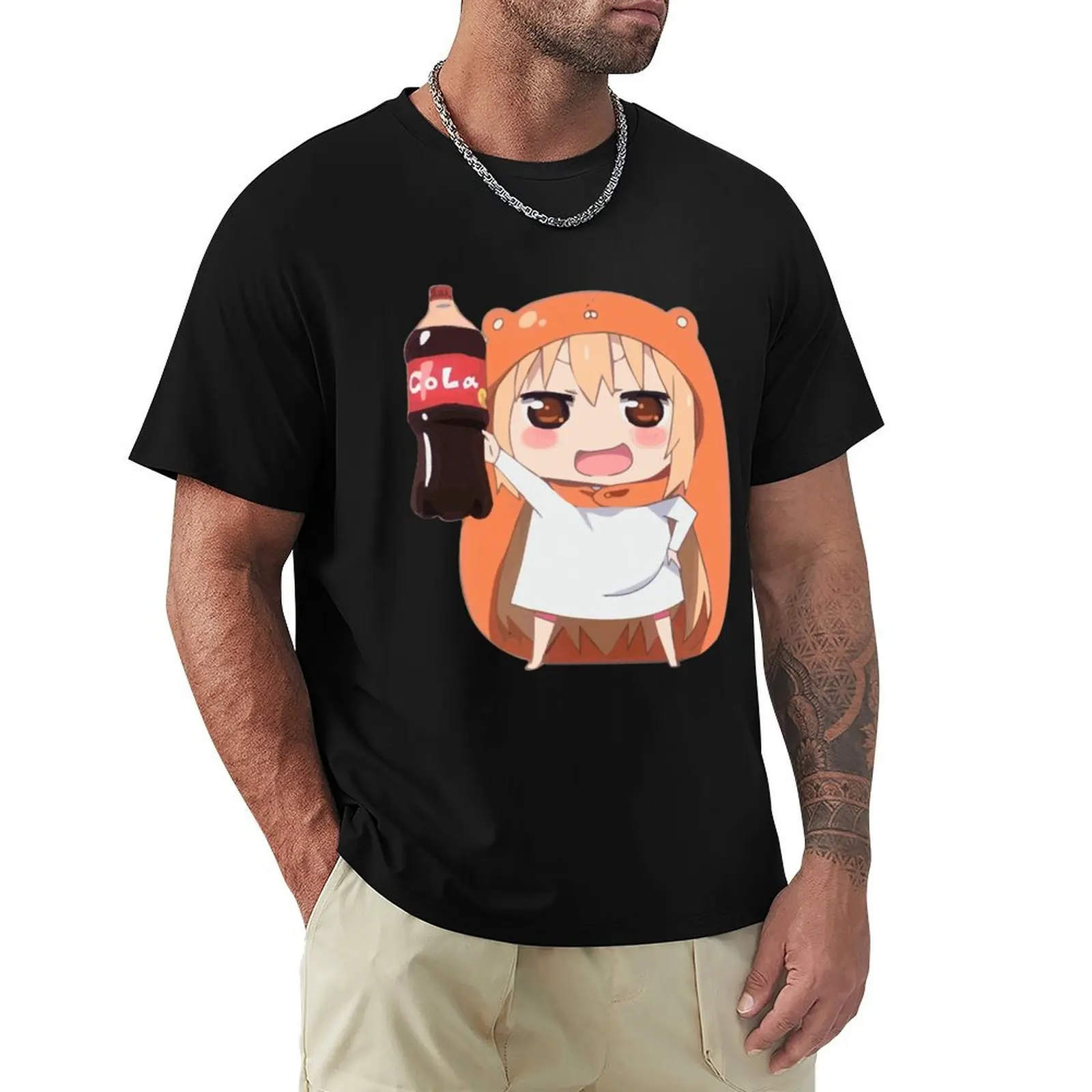 Umaru chan showing of her cola bottle T-Shirt Outdoor Sports Short Sleeve Top