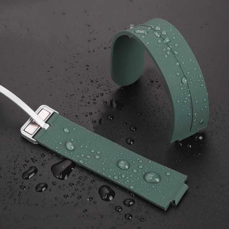 EFR-S108D Magnetic Buckle Soft Silicone strap For Casio EFR-S108 Series Modified Raised Mouth Waterproof Silicone watchband