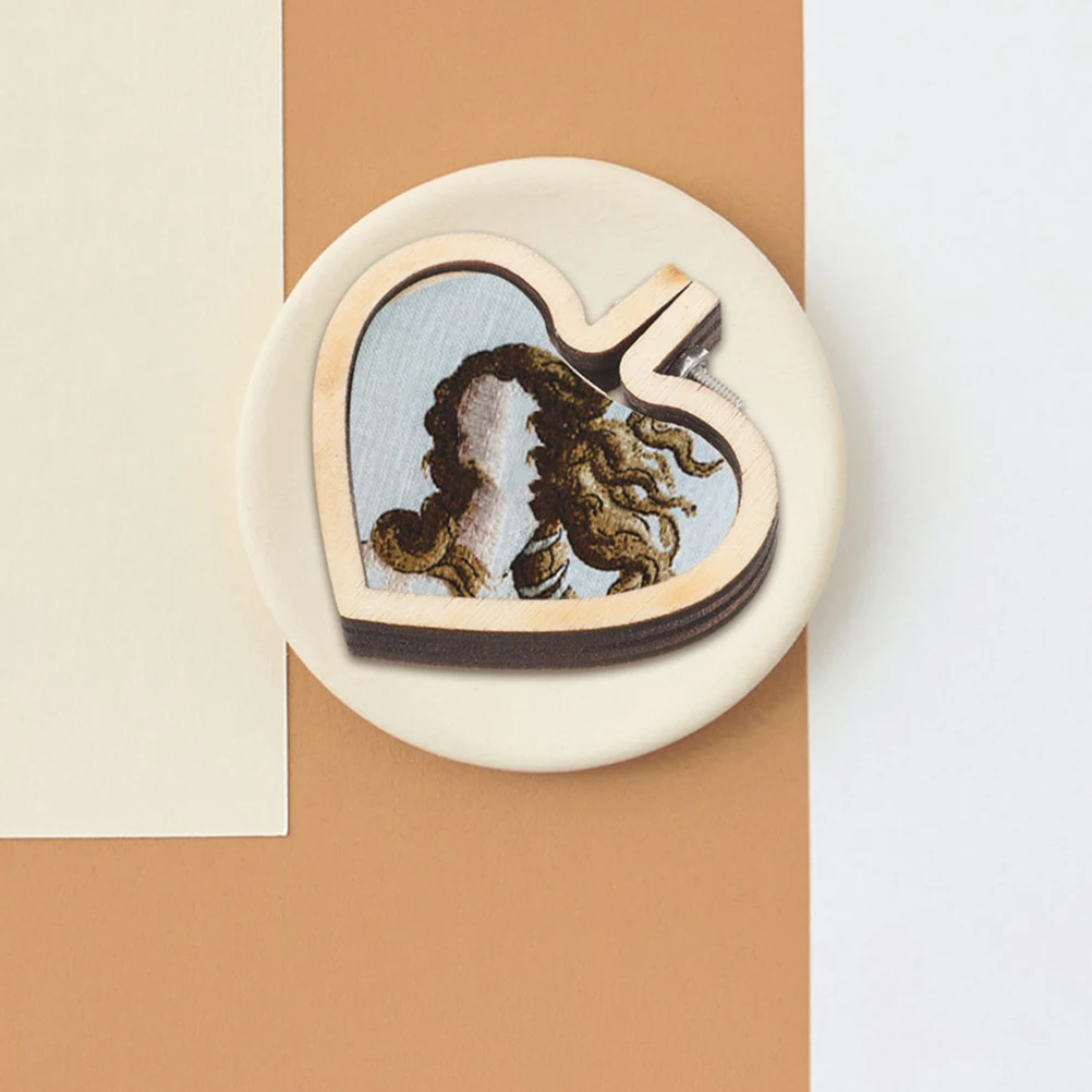 

8Pcs Mini Embroidery Hoops Wooden Stainless Steel DIY Pendant Crafts Decorative Unique Shape Design Mini Cross Stitch Hoop