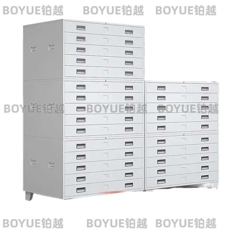 A0 A1 Engineering Drawing Storage Cabinet with Drawers Map File Organizer Base Unit for Architectural Plans and Blueprints