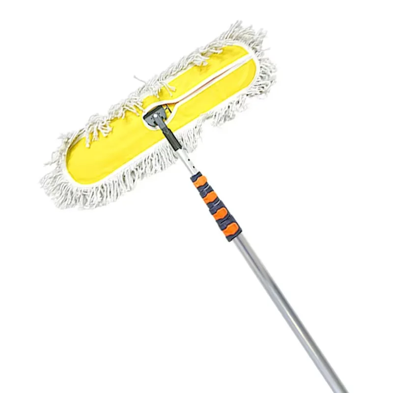 1100mm Width Manual Solar Panel Cleaner Dry Wet Dual Use Woven Brush Tool with 13-Month Warranty